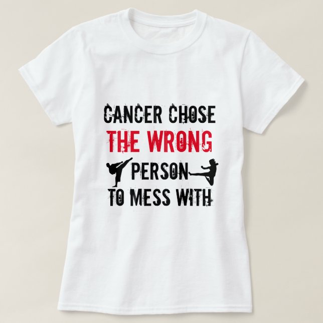 T-shirt de guerrier de Cancer (Design devant)