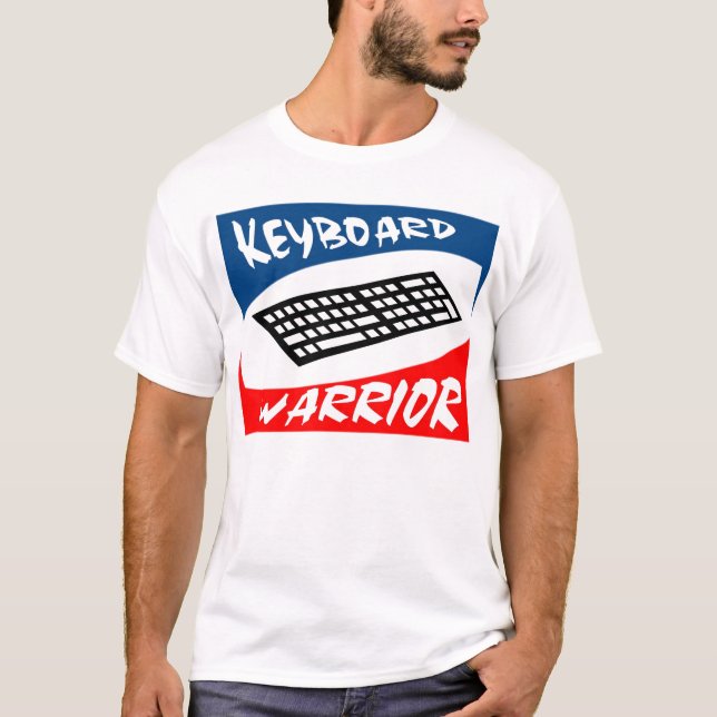 T-shirt de guerrier de clavier (Devant)