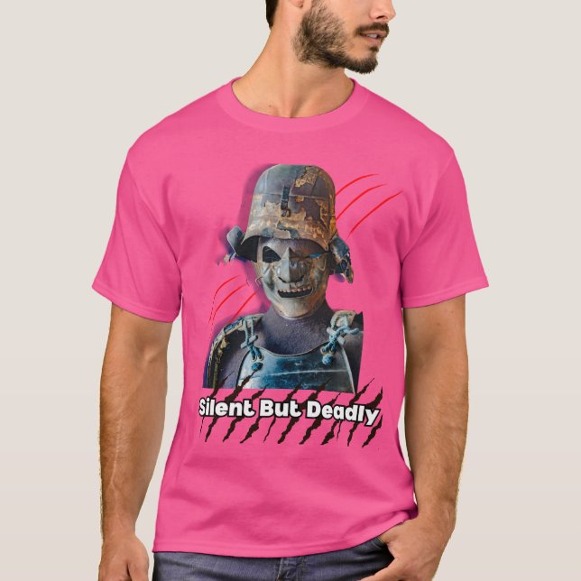 T-shirt de guerrier silencieux mais mortel pour le (Devant)