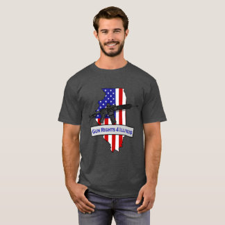 T-shirt de GunRights4Illinois Logo'd