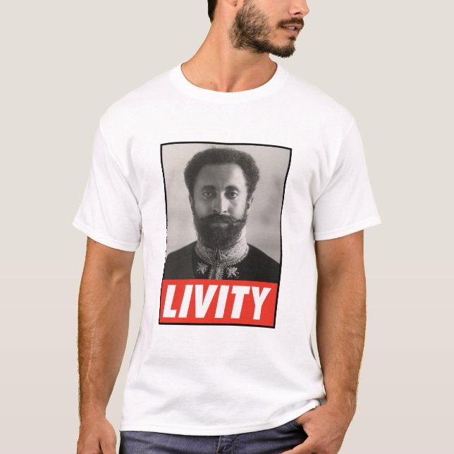 T-shirt de Haile Selassie Royalty Jah Rastafari (Devant)