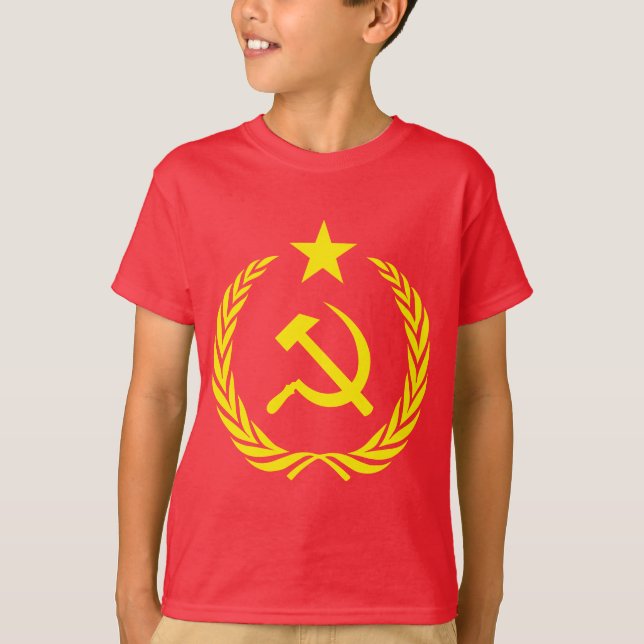 T-shirt de Hanes des enfants communistes de (Devant)