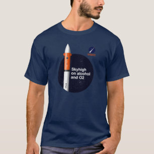 T-shirt de Hanes très haut dans le ciel sur