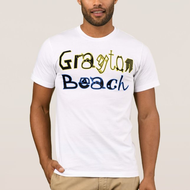 T-shirt de haute qualité de plage de Grayton (Devant)