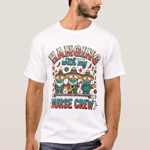 T-shirt de infirmière de fiesta suspendue avec mon