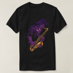 T-shirt de jazz de minuit