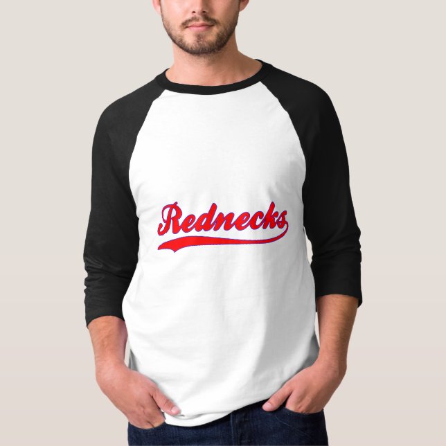 T-shirt de Jersey de base-ball de Faux de ploucs (Devant)