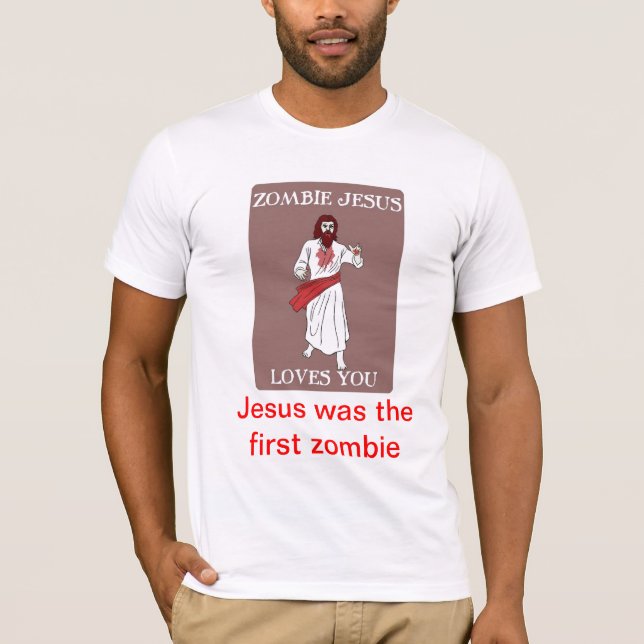 T-shirt de Jésus de zombi (Devant)