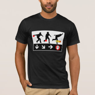 T-shirt de jeu de jet d'aérolithe de bowling