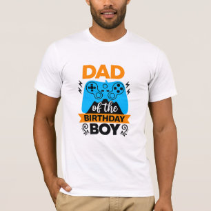 T-shirt de jeu pour papa du garçon d'anniversaire