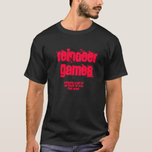 T-shirt de jeux de renne - Noël
