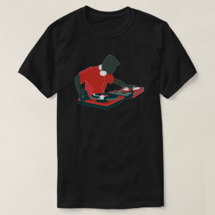 T-shirt de jockey de disque du DJ