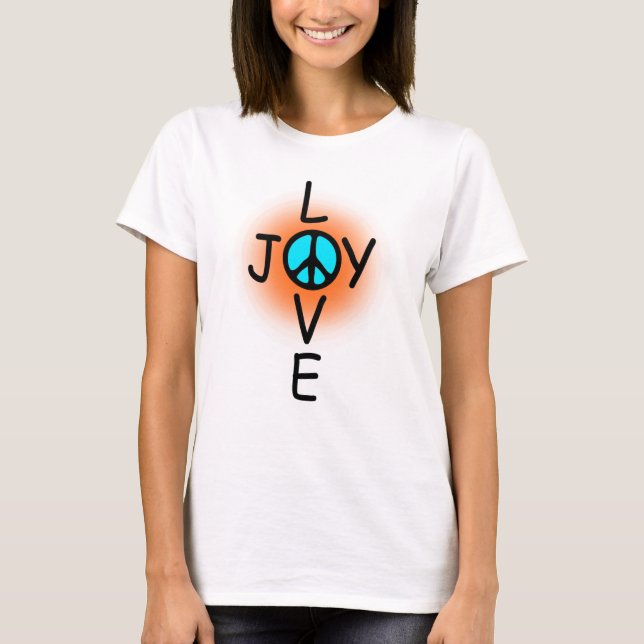 T-shirt de joie d'amour (Devant)
