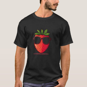 T-shirt De jolies lunettes Fruits de fraise pour un look d