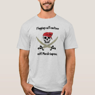 T-shirt de jolly roger de Floggings de pirate