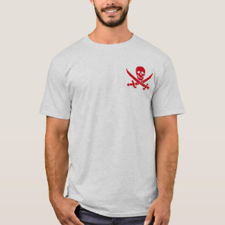 T-shirt de jolly roger de pirate d'épée