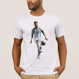 T-shirt de joueur de football argentin Cadeau po