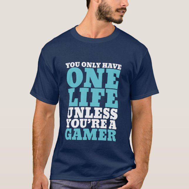 T-shirt de joueurs amusants pour jeux Nerds (Devant)