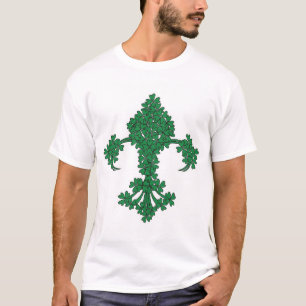 T-shirt de jour de Fleur De Lis Shamrock St