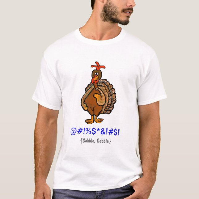 T-shirt de jour de thanksgiving de langue de (Devant)