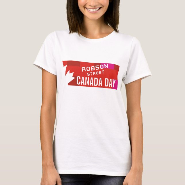 T-shirt de jour du Canada de RUE de ROBSON (Devant)