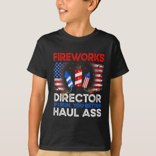 T-shirt De Juillet Hommes Fireworks Directeur Si Je Vous E