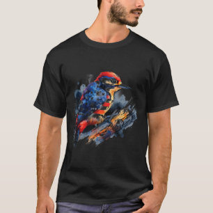T-shirt De Juillet Pic Amateurs d'Oiseaux Drapeau Usa Patr