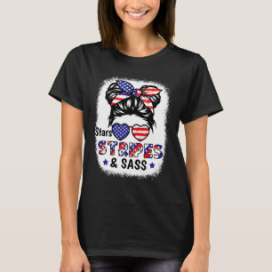 T-shirt De Juillet Star Stripes S Usa Drapeau Patriotique 