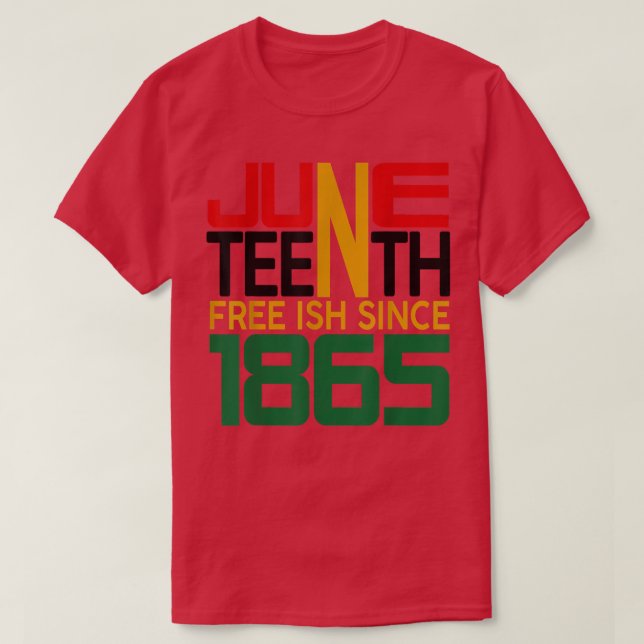 T-shirt de Juneteenth (Design devant)