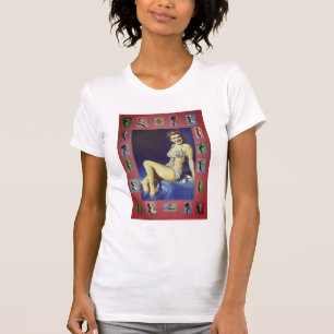 T-shirt de kitsch de goupille- des années 1950