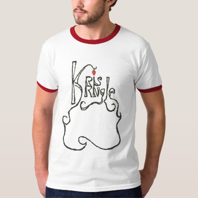 T-shirt de Kris Kringle des hommes (Devant)