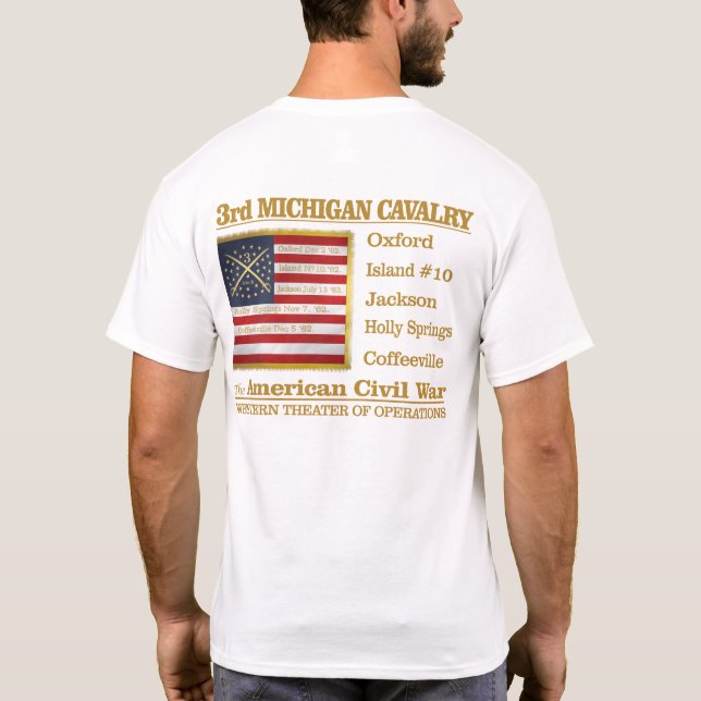 T-shirt de la 3e cavalerie du Michigan (BH) (Dos)