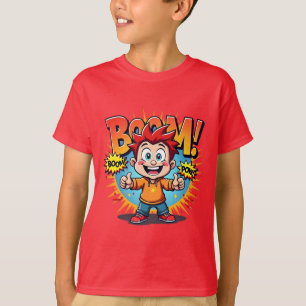 T-shirt de la bande dessinée rétro