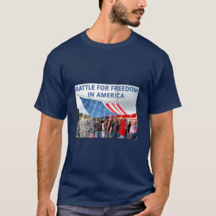 T-shirt de la bataille pour la liberté (noir)