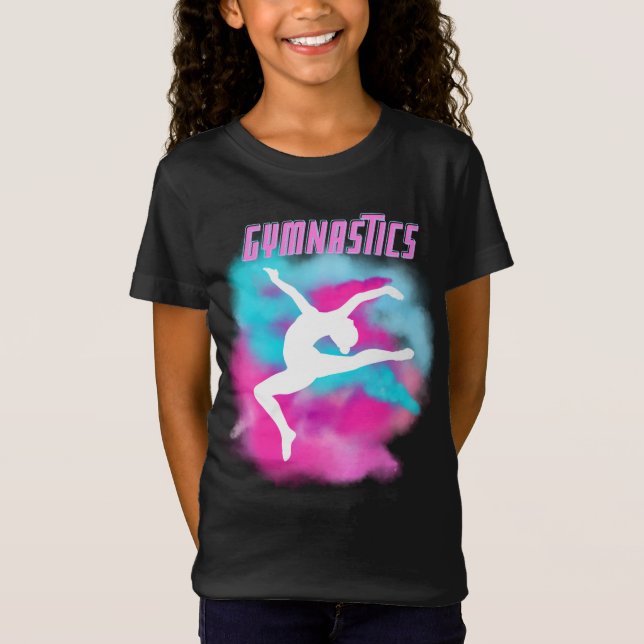T-shirt de la bombe de couleur rose et bleue (Devant)