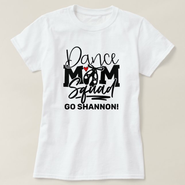 T-shirt de la brigade de la maman de danse personn (Design devant)