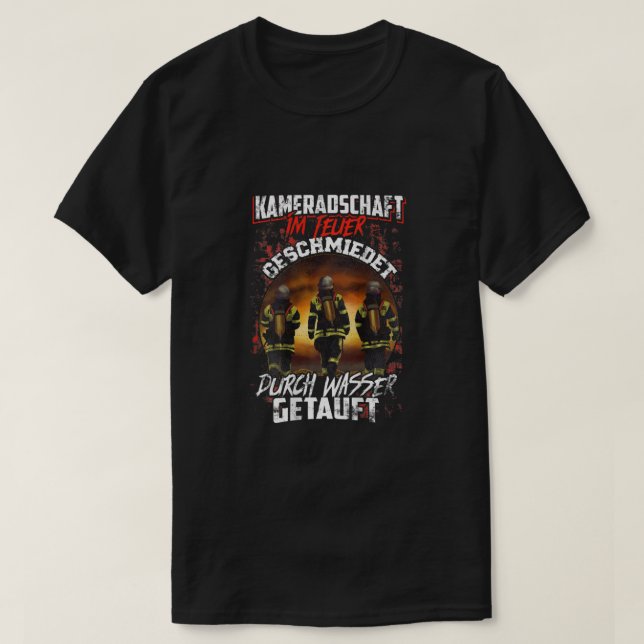 T-shirt de la brigade des pompiers forgés (Design devant)