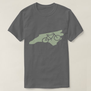 T-shirt de la Caroline du Nord de bicyclette