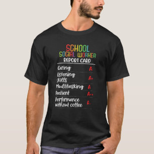 T-shirt de la carte-cadeau du travailleur social d