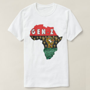 T-shirt de la carte de l'Afrique révolutionnaire p