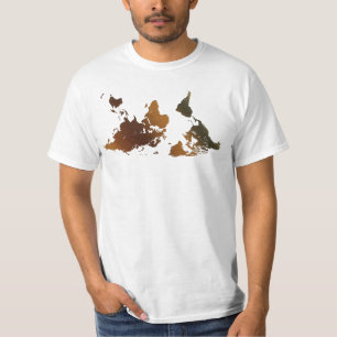 T-Shirt DE LA CARTE MONDIALE Funny DESCENDANTE