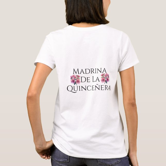 T-shirt de la célébration personnalisée de Quincea (Dos)