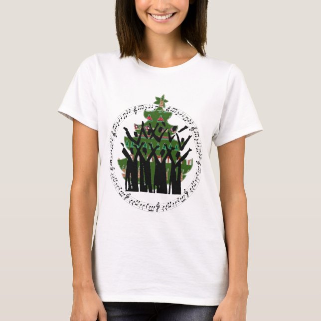 T-shirt de la chorale de l'arbre de Noël (Devant)
