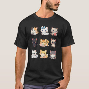 T-shirt de la collection adorable de chatons Chibi
