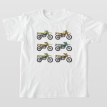 T-Shirt de la collection de vélos de dirt colorés