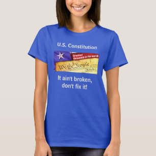 T-shirt de la constitution américaine (noir)
