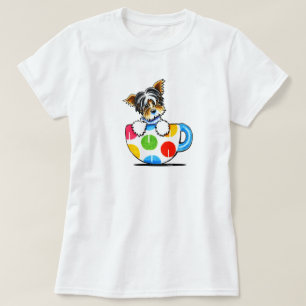 T-shirt de la Coupe de dot Yorkie Polka Biewer