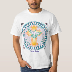 T-shirt de la Croix chrétienne de la Sainte-Dove