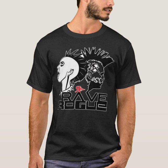 T-SHIRT DE LA DANSE RAVE ROGUE TATTOO GRAFFITI (Devant)