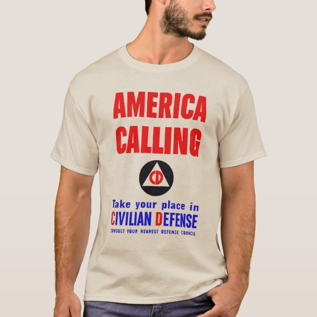 T-shirt de la défense civile (Devant)